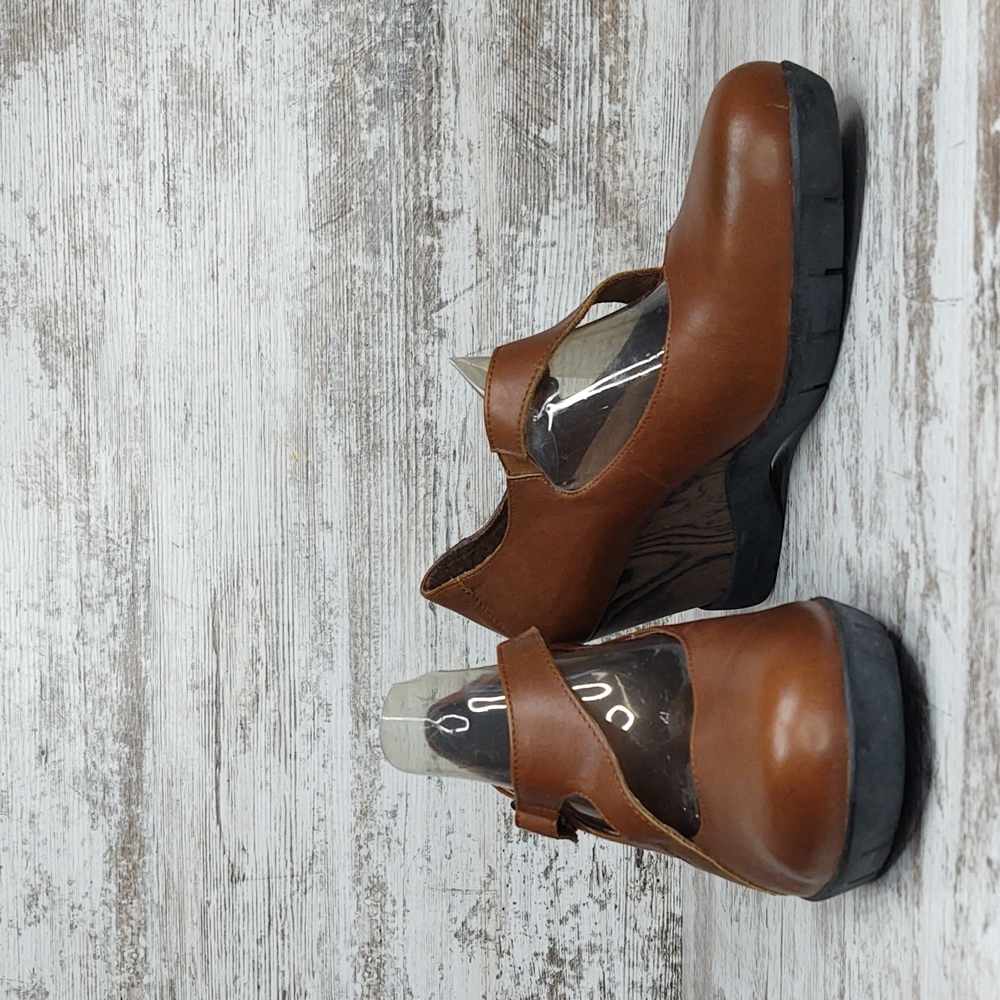 🟥Sz 41 NWOT Sanita Matilda Mary Jane Leather Wedge - Picture 8 of 16